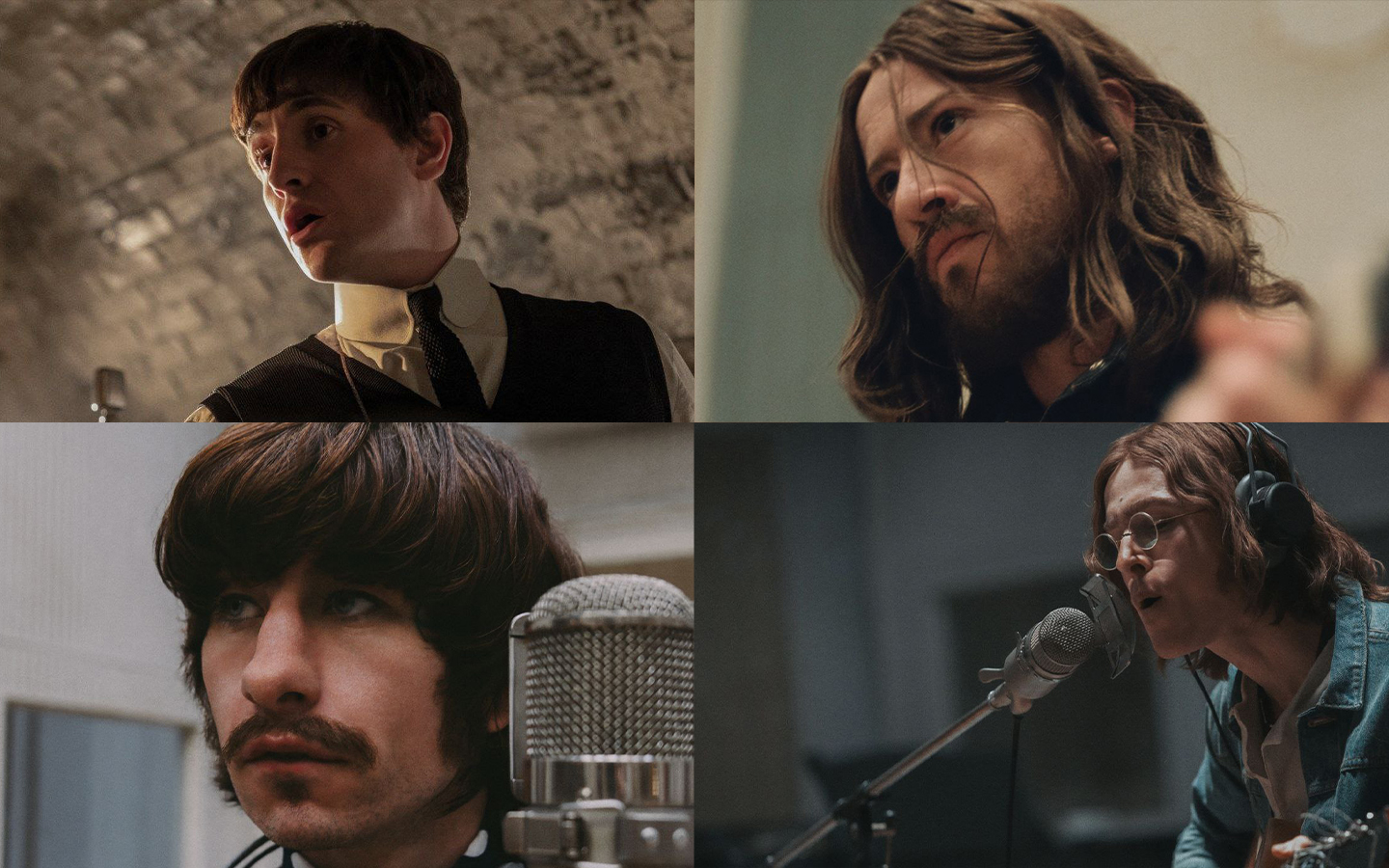 اولین تصاویر رسمی از چهره بازیگران «بیتل‌ها»